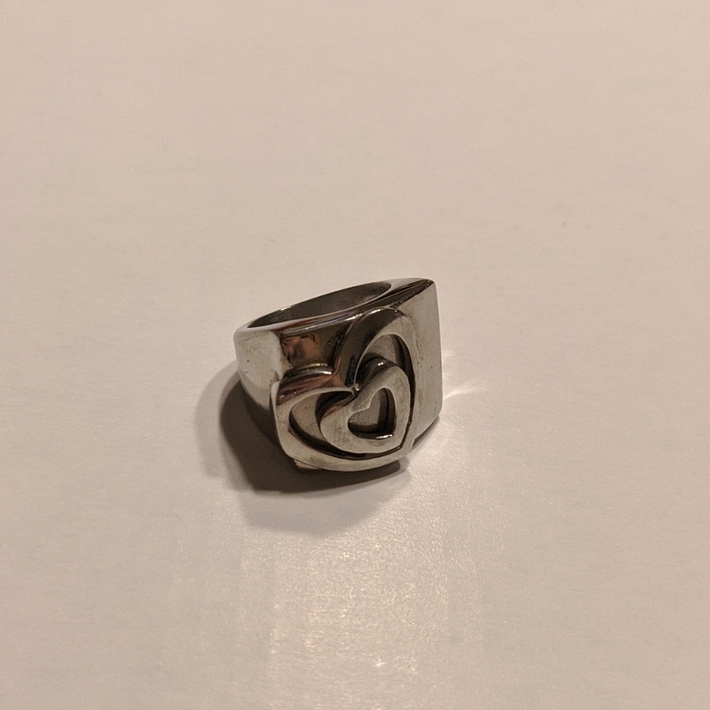 Stainless Steel Heart Ring
